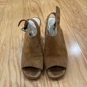 Hobbs Suede Slingback Block Heel